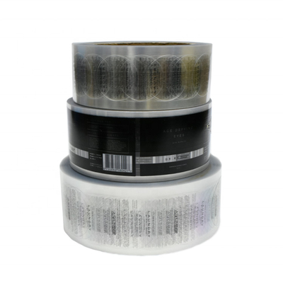 Transparent Adhesive Sticker Offset Print Roll Gold Foil Custom Sticker Labels