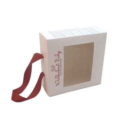 Recyclable Healthcare Product Packaging White Card Paper box For Baby Clothes
