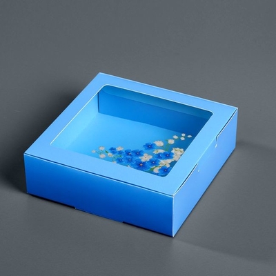 Wedding Gift Packing Boxes Bakery Packaging Box With Clear Pvc Window