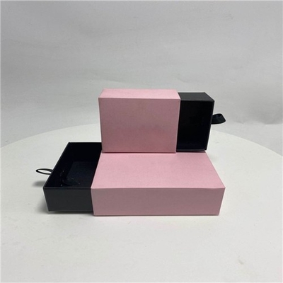 Handmade Embossing Craft Pink rectangle Jewelry Packaging Box