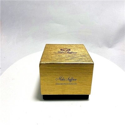 Golden Bronzing Lid Box Cosmetic Paper Box For Packaging