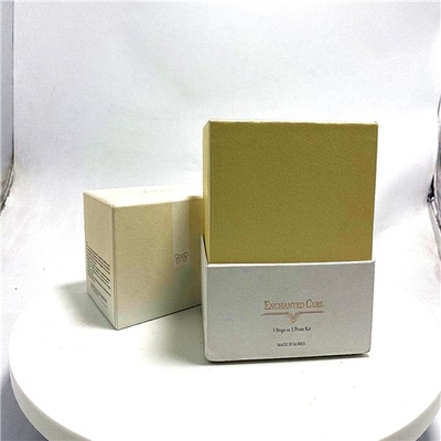 Square Middle Lid Cosmetic Paper Box For Store Face Cream