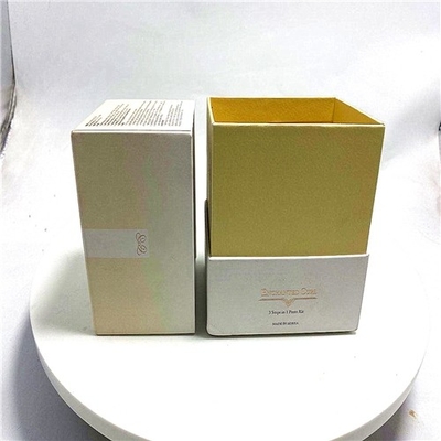 Square Middle Lid Cosmetic Paper Box For Store Face Cream