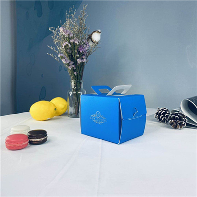 Logo Customized Portable Cake Cardboard Box For Store Pastries