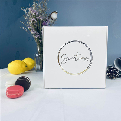 White Store Dessert CMYK Printing Cake Cardboard Boxes