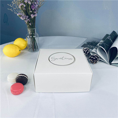 White Store Dessert CMYK Printing Cake Cardboard Boxes