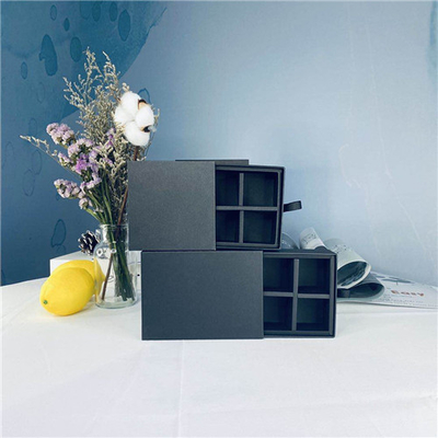 Recyclable Exquisite Black Drawer Type Chocolate Packing Boxes