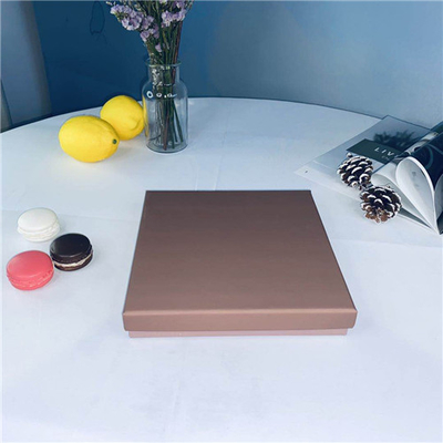 Luxury Square Brown Portable Dessert Packaging Boxes
