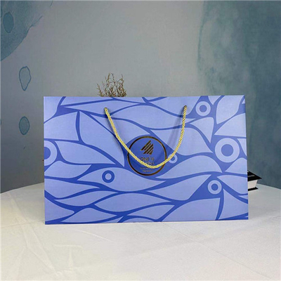 Durable Recycled White Card Custom Printed Paper Bags