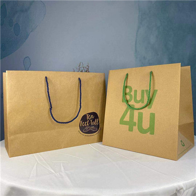 Hot Stamping Logo Large Model Kraft Paper Gift Bags