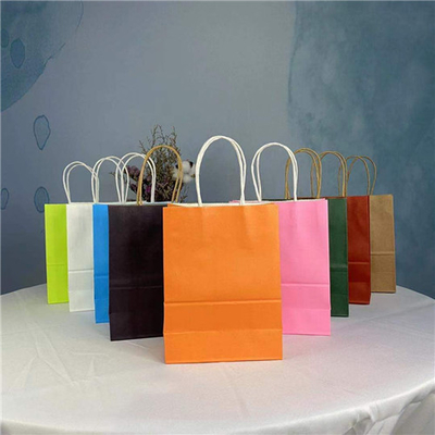Stationery Portable Multi Color Custom Printed Paper Bags