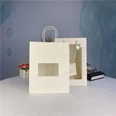 Eco Friendly PVC Custom Printed Paper Bags For Place Bread