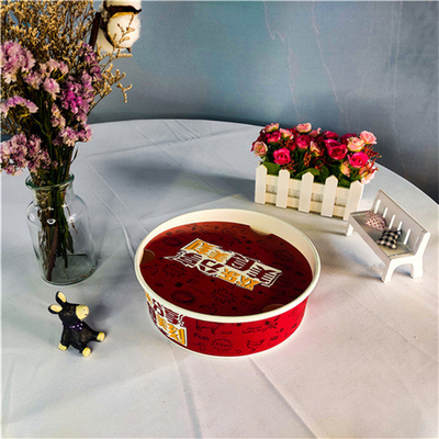 Biodegradable Kraft Paper Food Packaging Box Take Away Paper Bowl