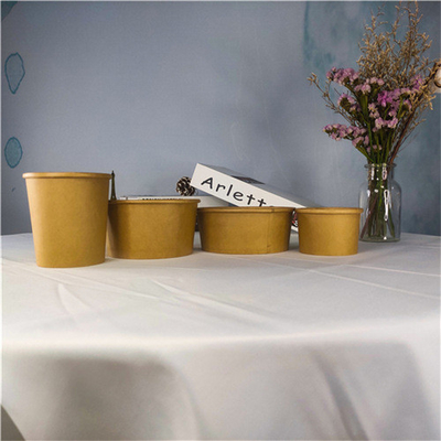 Eco Friendly Kraft Disposable Paper Container Food Packing Box