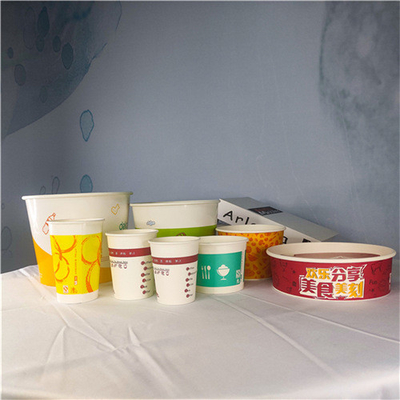 200g 300g Custom Takeaway Packaging Boxes Take Away Paper Bowl