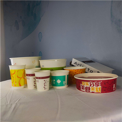200g 300g Custom Takeaway Packaging Boxes Take Away Paper Bowl