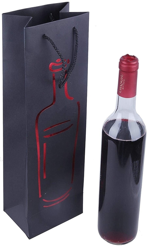 Single Bottle Personalized Wine Gift Bags For Weddings Birthdays Dinner Party