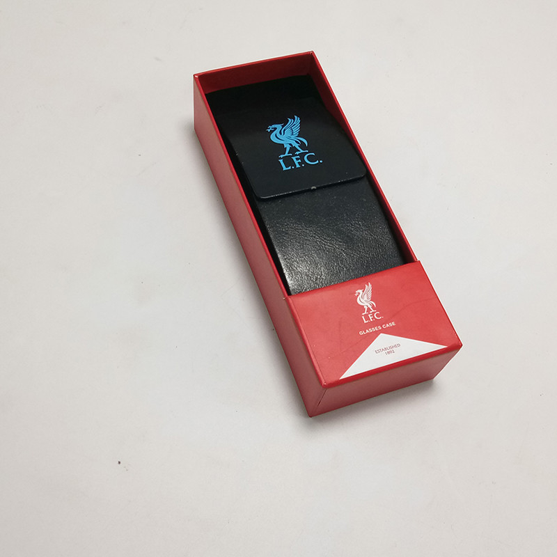 Red Color Healthcare Product Packaging Sunglassed Paper Box With Window