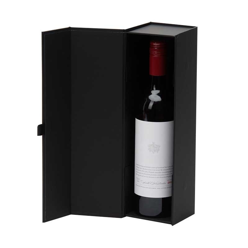 Personalized Wine Gift Box Magnetic Single Red Wine Bottle Packaging Box