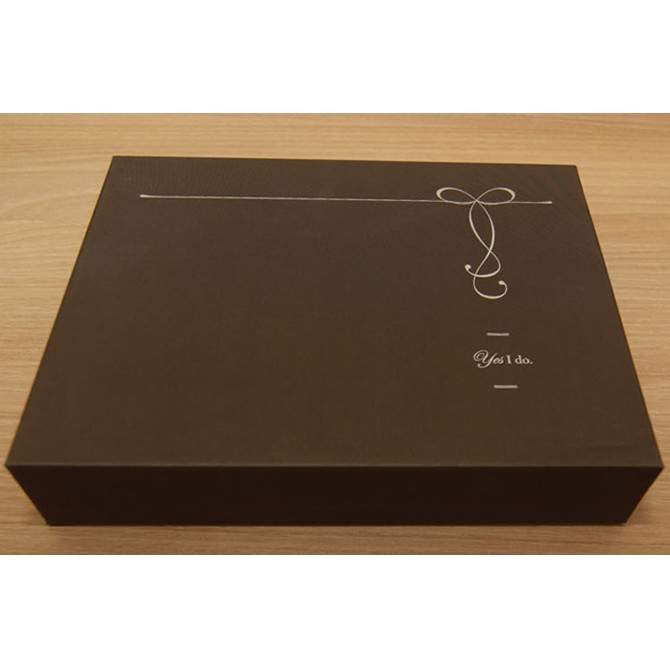 Pouch Package Paper Box Gray Color Kraft Paper Drawer Box Printing LOGO