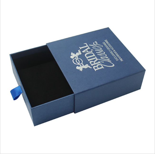 Rigid Cardboard Packaging Paper Box Drawer Style Custom Printed Gift Boxes