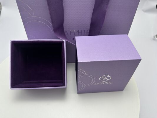 Хорошая цена Коробка из бумаги для ювелирных изделий с покрытой художественной бумагой из серого картона и мягкой бархатной подкладкой с дизайном в стиле ящика для хранения ювелирных изделий и подарок онлайн